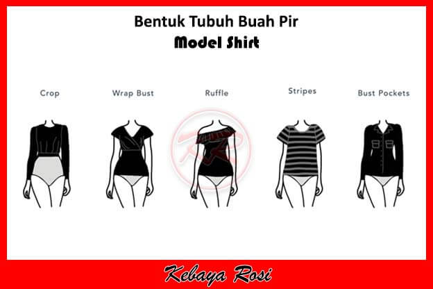 Model Baju Shirt Bentuk Tubuh Pir